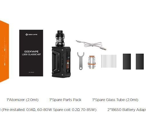 GEEK VAPE aegis legend CLASSIC l200 200W Vape Kit 10