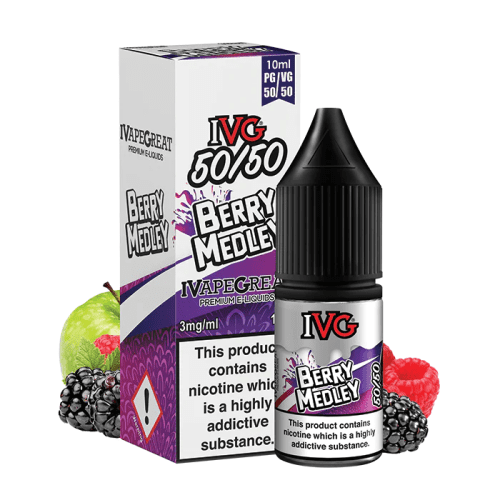 IVG 50 50 10ml eliquid BERRY MEDLEY