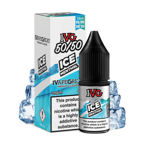 IVG 50 50 10ml eliquid ICE MENTHOL