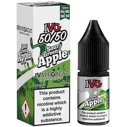 IVG sour green apple 50 50 10ml eliquid