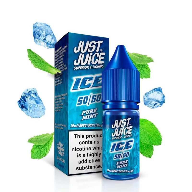 JUST JUICE ice pure mint 50 50 10ml eliquid 01