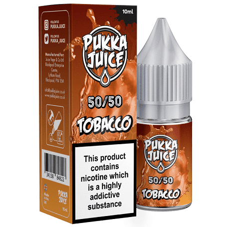 PUKKA juice tobacco 50 50 10ml eliquid