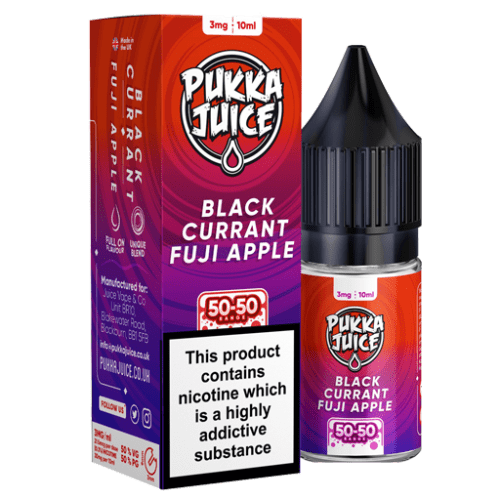 PUKKA juice blackcurrant fuji apple 50 50 10ml eliquid