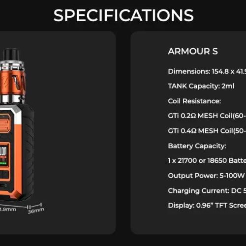 VAPORESSO ARMOUR S Vape Kit 6